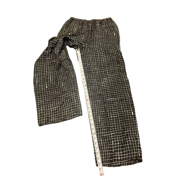 Theory‎ Black Silk Pull-On Pants Women’s Size M Pockets Relaxed Fit Wide Leg NWT - Picture 4 of 11